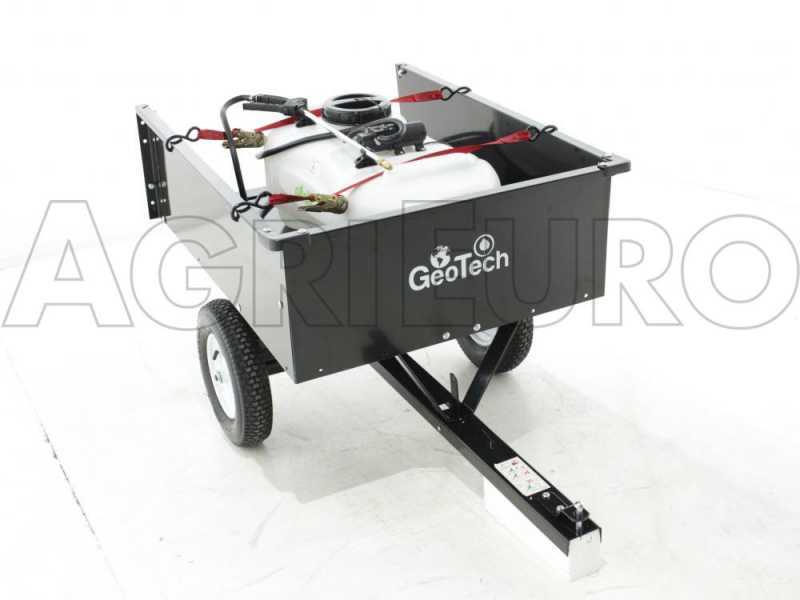 GeoTech CZ100C - Dep&oacute;sito para tratamientos fitosanitarios para tractor cortac&eacute;sped - Bomba 12V - 100L