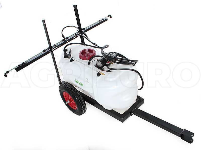 GeoTech CZ100D - Dep&oacute;sito para tratamientos fitosanitarios para tractor cortac&eacute;sped - Bomba 12V - 100L