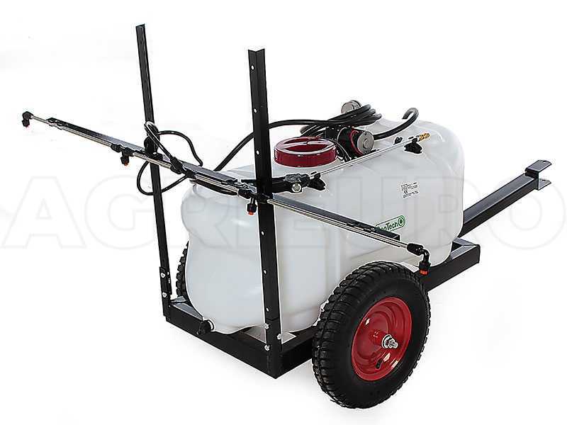 GeoTech CZ100D - Dep&oacute;sito para tratamientos fitosanitarios para tractor cortac&eacute;sped - Bomba 12V - 100L