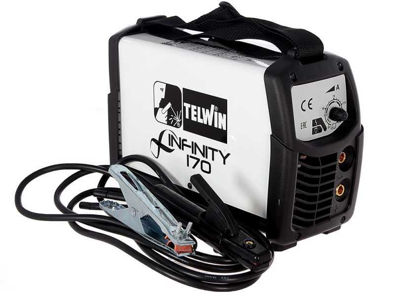 Soldadora inverter a electrodo y TIG de corriente continua Telwin Infinity 170 - 150 A - Kit
