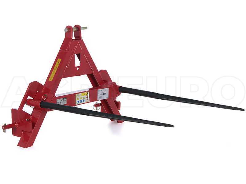 GeoTech - Horquillas para pacas - Enganche de 3 puntos para tractor