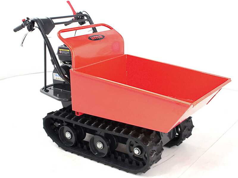 Carretilla de orugas motorizada AMA TAG300TD, caja dumper, capacidad 300 kg