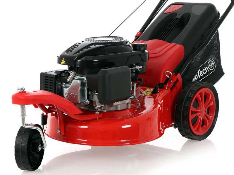 Cortac&eacute;sped de gasolina autopropulsado GeoTech Pro S47-3 MBSWG, mono-rueda delantera giratoria - Loncin