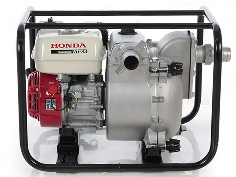 Motobomba de gasolina Honda WT20 para agua sucia con racores de 50 mm