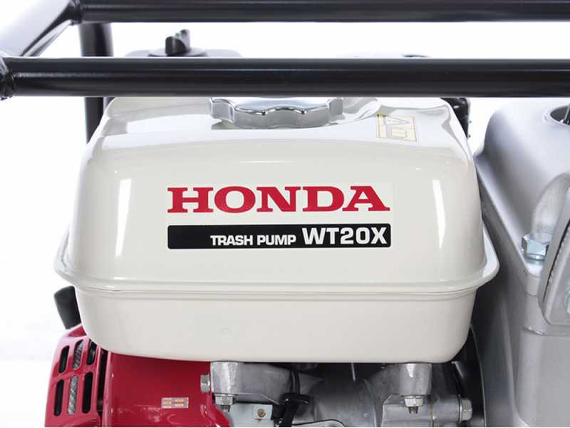 Motobomba de gasolina Honda WT20 para aguas sucias con racores de 50 mm