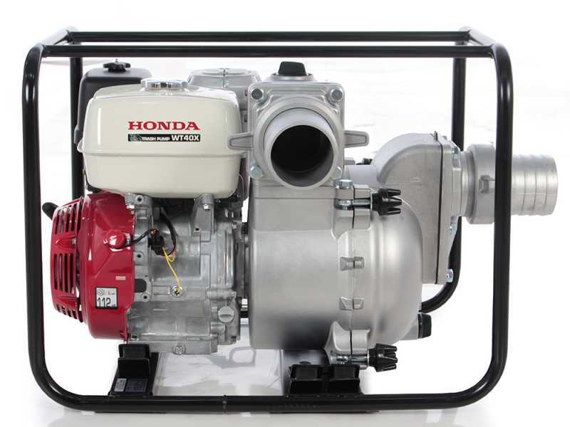 Motobomba de gasolina Honda WT 40 para agua sucia con racores de 100 mm