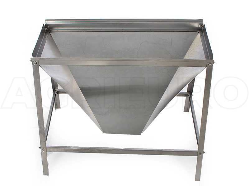 Soporte caballete INOX para estrujadora de barras