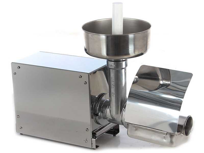 Trituradora de tomate el&eacute;ctrica AE-SM3 INOX con motor el&eacute;ctrico - 375W - 0.5 Hp