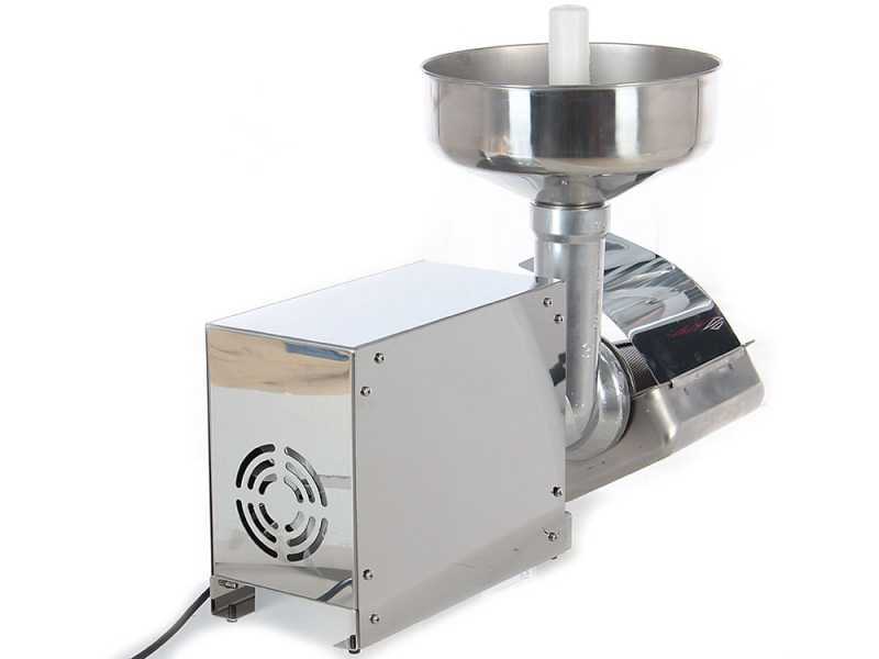 Trituradora de tomate el&eacute;ctrica AE-SM5 INOX con motor el&eacute;ctrico - 375W - 0.5 Hp