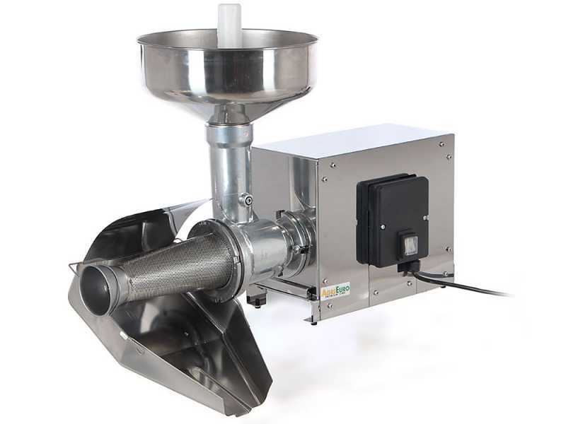 Trituradora de tomate el&eacute;ctrica AE-SM5 INOX con motor el&eacute;ctrico - 375W - 0.5 Hp