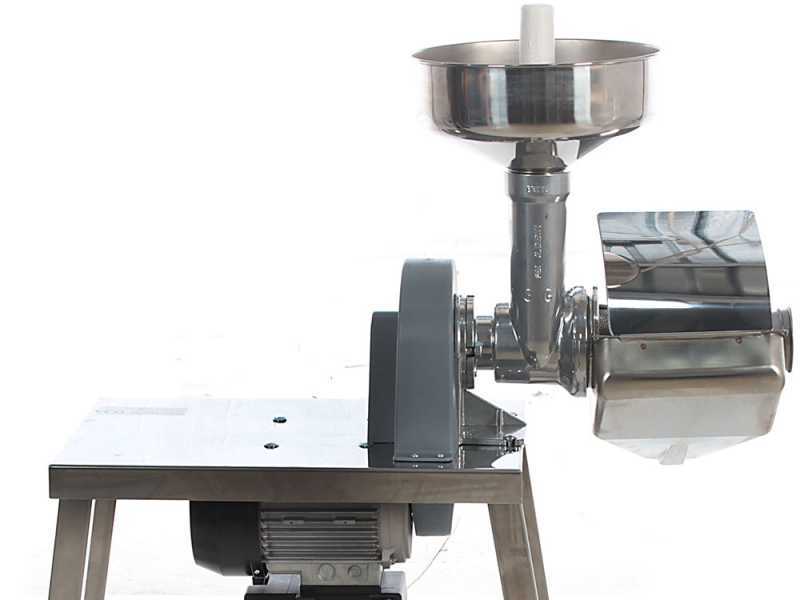 Trituradora de tomate con motor el&eacute;ctrico AE-SM5 INOX con motor el&eacute;ctrico - 600W - 1 Hp