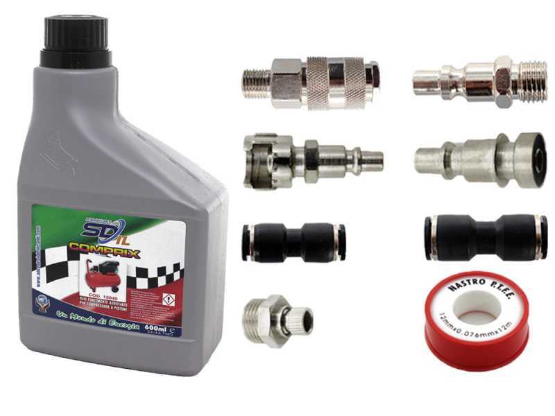 GeoTech AC 24.8.20 - Compresor de aire el&eacute;ctrico de 24 l aire comprimido - motor 2 HP