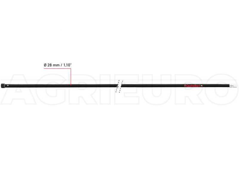 P&eacute;rtiga prolongadora neum&aacute;tica de carbono Castellari APF 28 200 PE CARBON - fija 200 cm