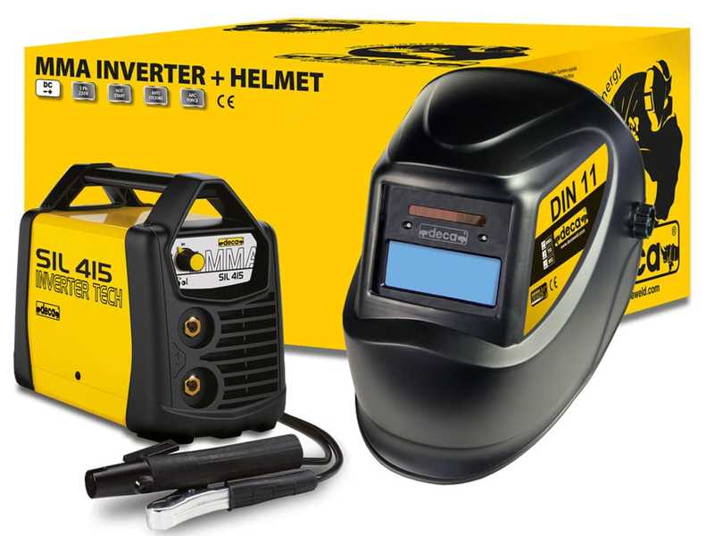 Deca SIL 415 - Soldadora Inverter (MMA/TIG) + M&aacute;scara, corriente continua (DC)