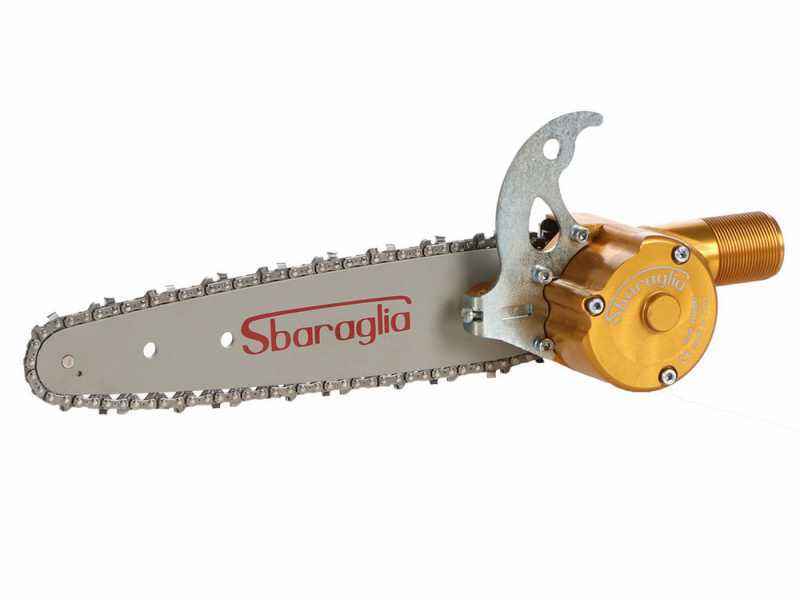 Sierra de cadena neum&aacute;tica Sbaraglia Turbo con cuchilla carving 8&quot;, sierra podadora