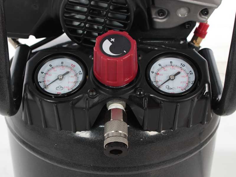 Nuair FU 227/10/24V - Compresor de aire el&eacute;ctrico port&aacute;til monof&aacute;sico - Motor 2 HP - 24 L