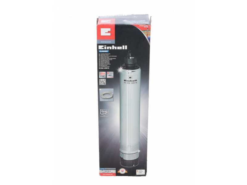 Bomba sumergible de profundidad Einhell GC-DW 1000 N, bomba Inox agua limpia 1000W