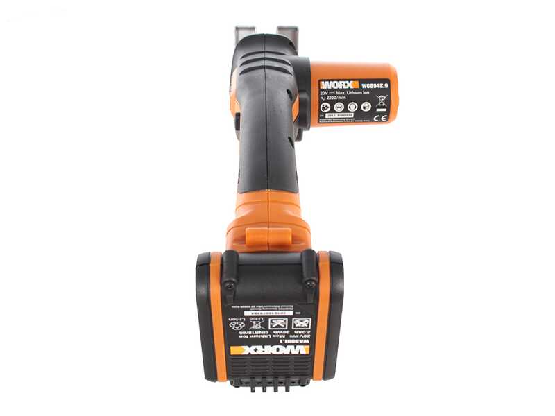 Worx WG894E - Sierra de sable el&eacute;ctrica de bater&iacute;a Li-ion 20V 2Ah