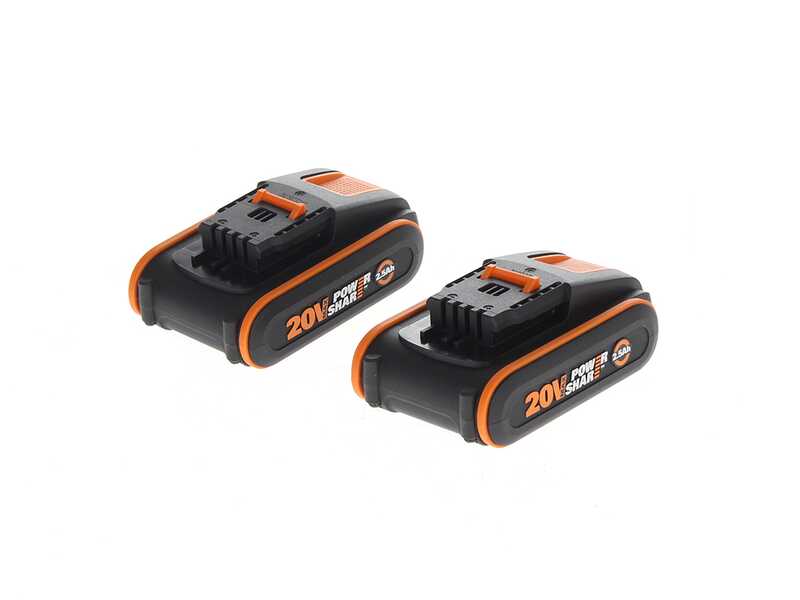 Worx WG779E - Cortac&eacute;sped de bater&iacute;a - 2x20V/2,5Ah - Corte 34 cm