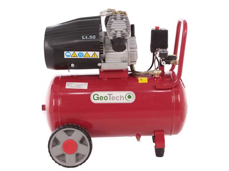 GeoTech AC50-10-30VC - Compresor de aire el&eacute;ctrico 50 l aire comprimido - motor 3 HP