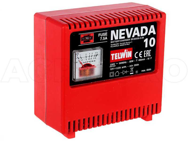 Telwin Nevada 10 - Cargador de bater&iacute;a - bater&iacute;a WET tensi&oacute;n 12 V - port&aacute;til, monof&aacute;sico