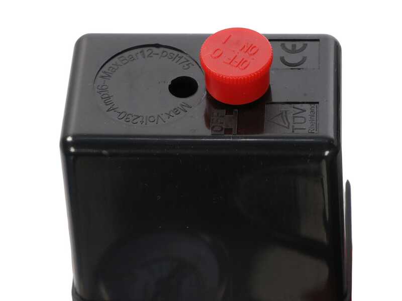 GeoTech S-AC50V-8-10 - Compresor de aire el&eacute;ctrico sin aceite - Motor 1 HP - 50 l Vertical Silencioso