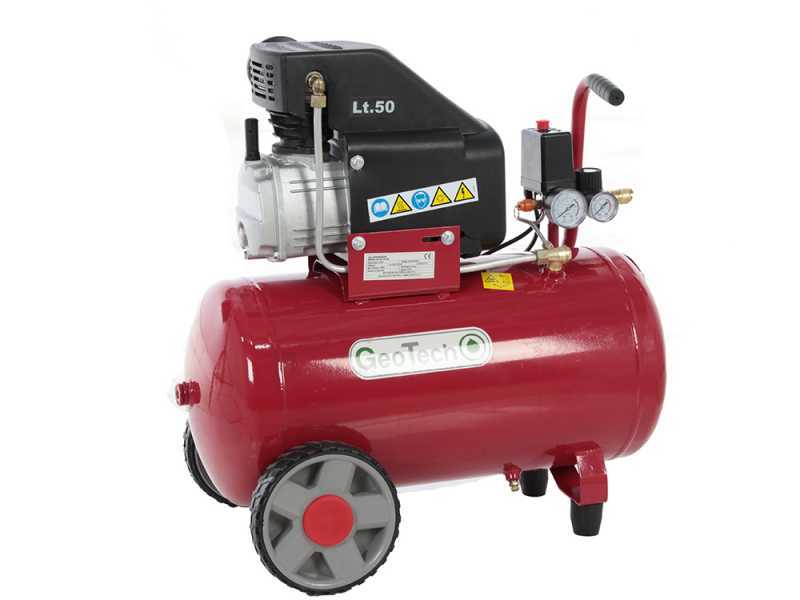 GeoTech AC 50-10-25C - Compresor de aire el&eacute;ctrico 50 l aire comprimido - motor 2.5 HP