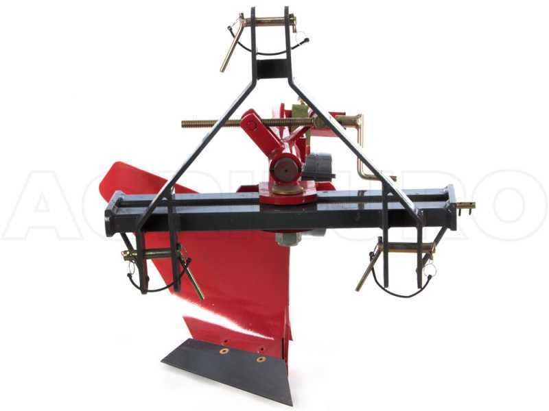 GeoTech DP35 - Arado monosurco - Desplazamiento manual por tornillo - Para tractores con enganche de tres puntos