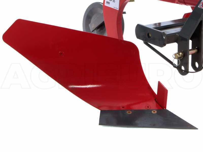 GeoTech DP35 - Arado monosurco - Desplazamiento manual por tornillo - Para tractores con enganche de tres puntos