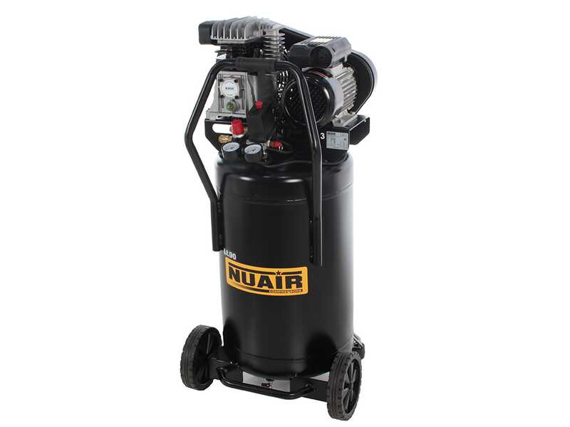 Nuair B2800B/3M/90V - Compresor de aire el&eacute;ctrico vertical monof&aacute;sico de correa - Motor 3 HP - 90 L