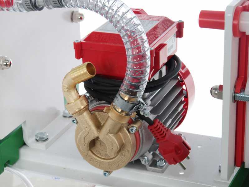 Rover Colombo 36 - Filtrode cartones  para vino con carro - Bomba de bronce