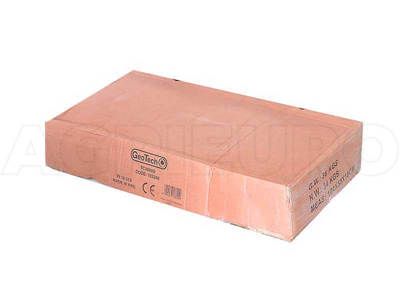 Remolque abatible para tractor cortac&eacute;sped de metal GeoTech TC3080D caj&oacute;n cm 97x76 (h 33 cm)