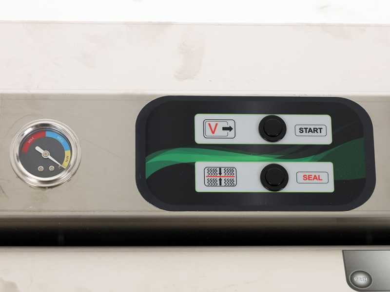 Envasadora al vac&iacute;o MINI Euro 360 INOX + vacu&oacute;metro - Barra de soldadura de 37 cm