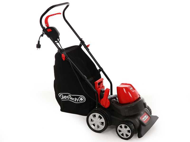 Aspirador de hojas con ruedas GeoTech LV 200 E - motor el&eacute;ctrico 1600 W - recogedor 45 l - soplador