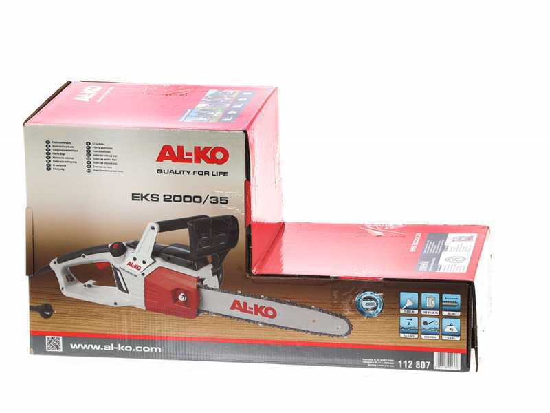 Electrosierra AL-KO EKS 2000/35 con motor el&eacute;ctrico - motosierra el&eacute;ctrica - espada 35 cm
