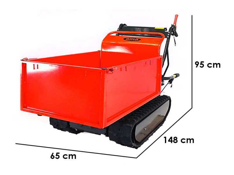 Carretilla con motor de orugas AMA TAG500T con caja extensible, carga 500 kg