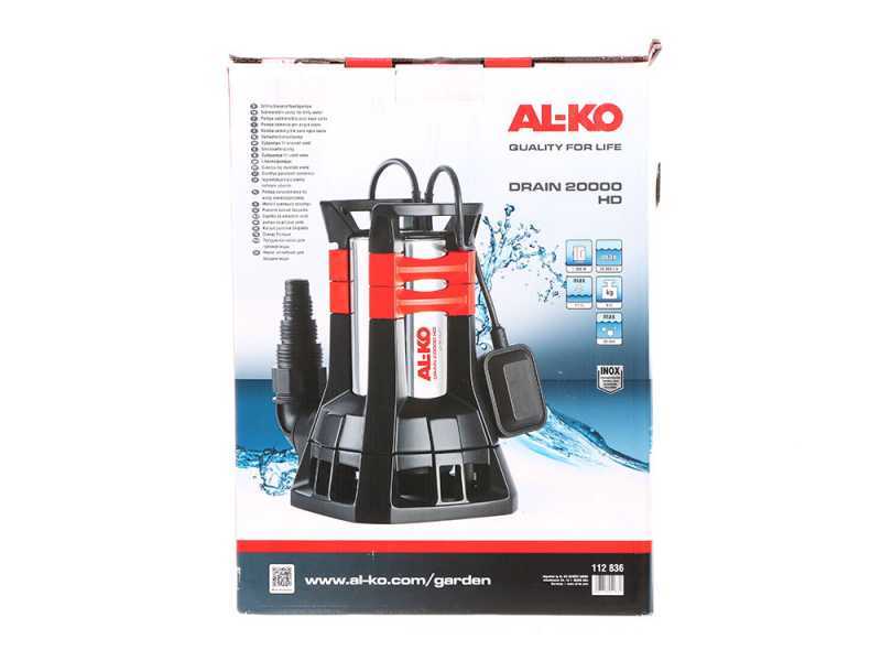 Bomba sumergible el&eacute;ctrica para agua sucia AL-KO DRAIN 20000 INOX 1300W - Multi-racor