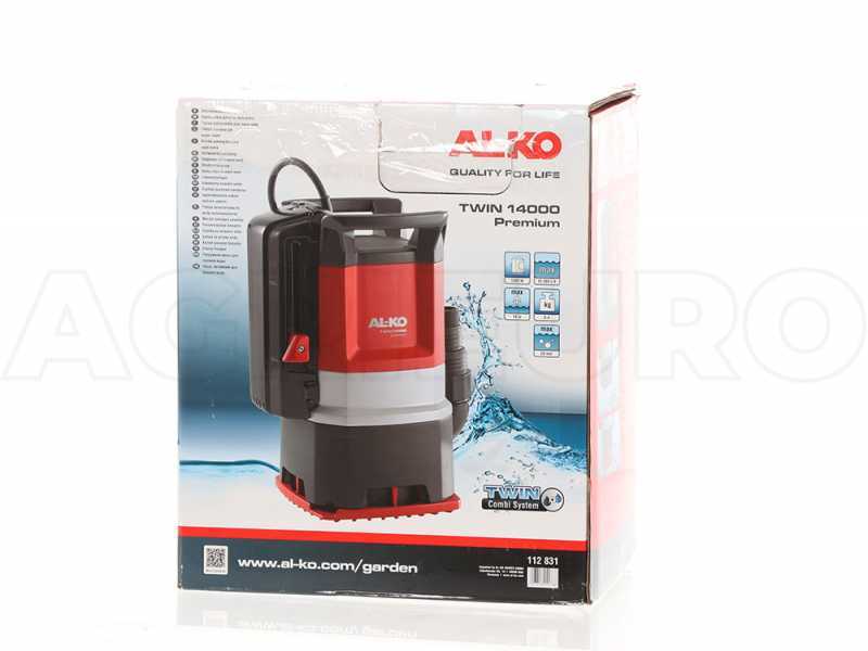 Bomba sumergible el&eacute;ctrica para agua limpia y sucia AL-KO TWIN 14000 Premium - 950W
