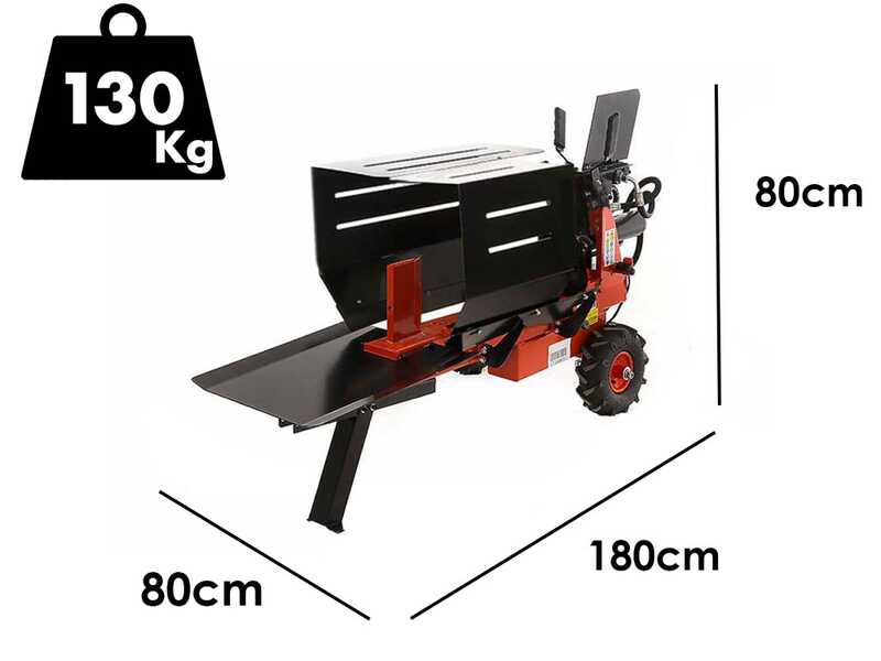GeoTech LS12-50 HG PLUS - Rajadora de le&ntilde;a de gasolina - horizontal