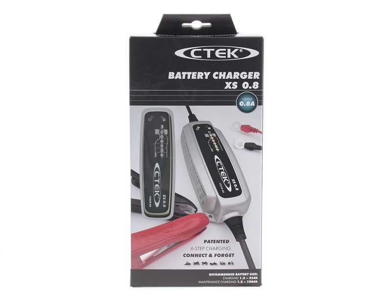 CTEK XS 0.8 - Carigador de bater&iacute;a y mantenedor de carga autom&aacute;tico - bater&iacute;a de 12V - 6 etapas