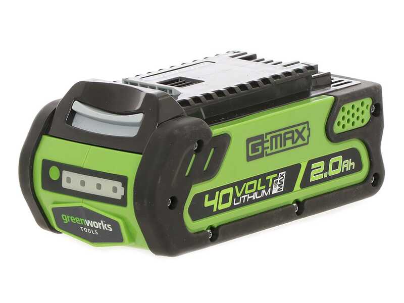 Cortasetos el&eacute;ctrico a bater&iacute;a Greenworks G40HT 40V - cuchilla de 61 cm - Bater&iacute;a 2A 40V
