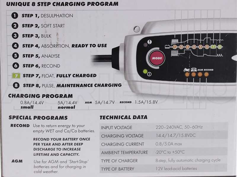 CTEK MXS 5.0 12V - Cargador mantenedor autom&aacute;tico - 8 etapas- compensaci&oacute;n de temperatura