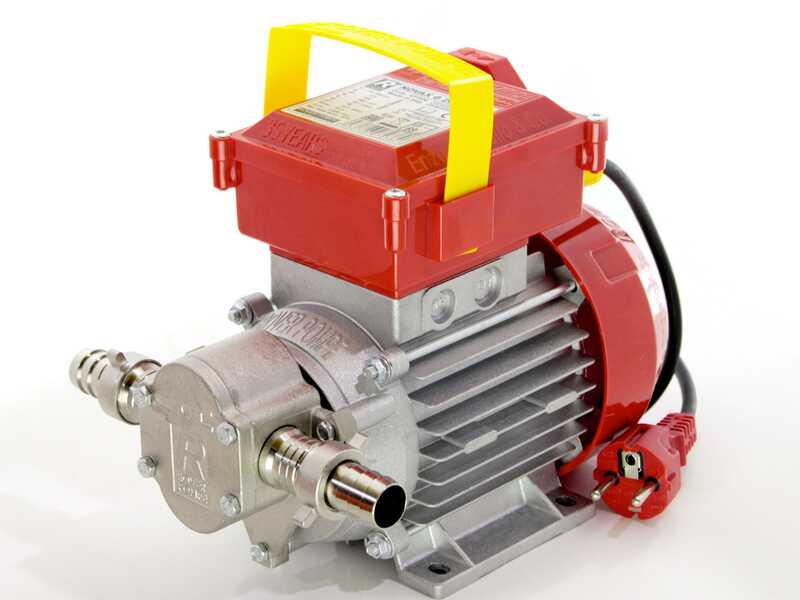 Rover Novax G 20 - Bomba el&eacute;ctrica de trasiego para aceite con engranajes de aleaci&oacute;n antioxidante - 0,6 HP