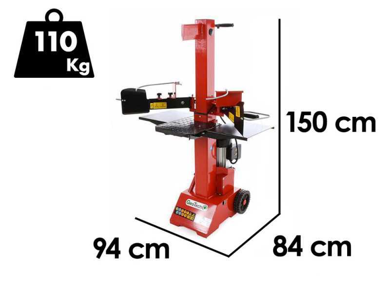 GeoTech SPVE 8-55 - Rajadora de le&ntilde;a el&eacute;ctrica - Vertical