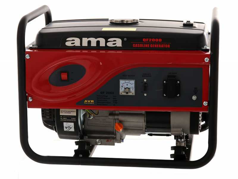 AMA QF2000 - Generador de corriente silencioso con AVR 2.2 kW - Continua 2 kw Monof&aacute;sica