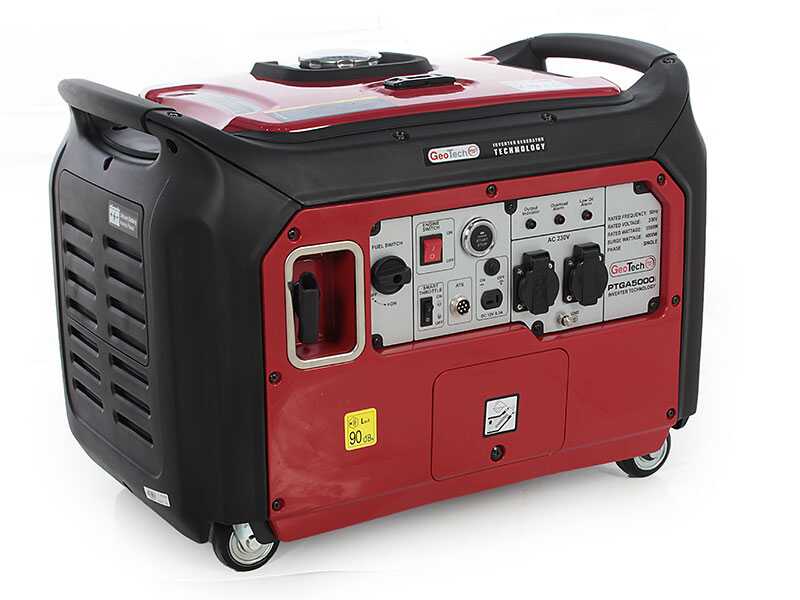 GeoTech-Pro PTGA 5000i - Generador de corriente silencioso inverter 4 kW - Continua 3.5 kw Monof&aacute;sico + ATS