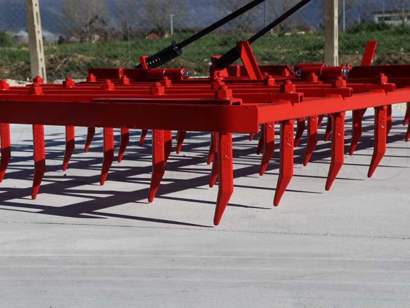 Rastra de dientes fijos serie media AgriEuro EPM60 - de arrastre - 60 dientes plegable - 300cm