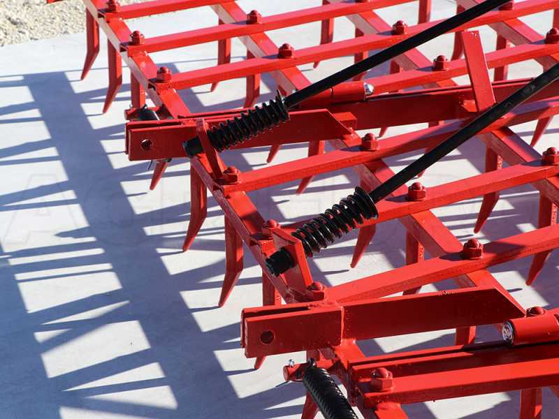 Rastra de dientes fijos serie media AgriEuro EPM60 - de arrastre - 60 dientes plegable - 300cm