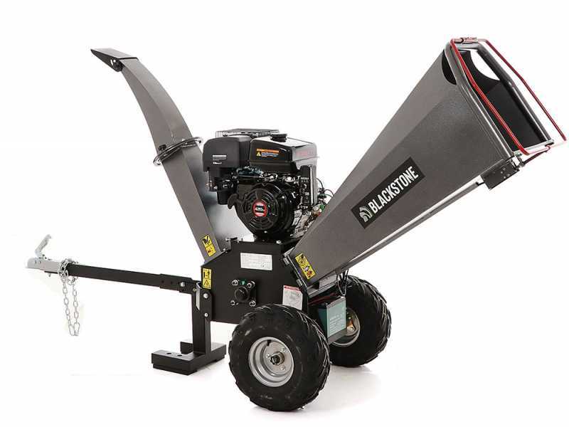 BlackStone BC 1500 LE - Biotrituradora de gasolina profesional - Motor Loncin 15 HP