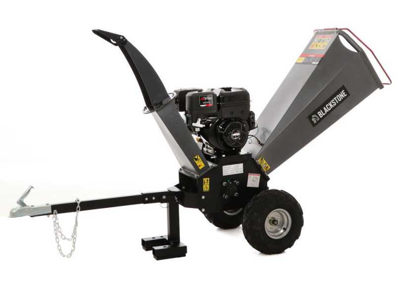 BlackStone BC 1500 BSE - Biotrituradora de gasolina profesional - Motor B&amp;S XR2100 de 13.5 HP